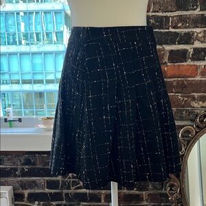 Elegant Black Plaid Women's Skirt